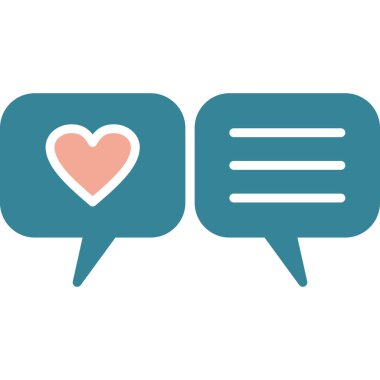 Sohbet vektör simgesi beyaz arkaplanda izole edildi. konuşma balonu