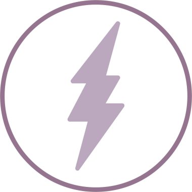 Elektrik şimşeğinin vektör çizimi