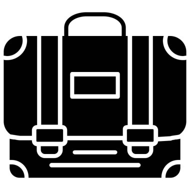 bagaj. Web simgesi basit illüstrasyon