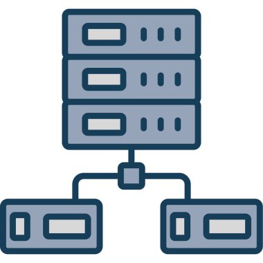 Sunucu. Web simgesi basit tasarım