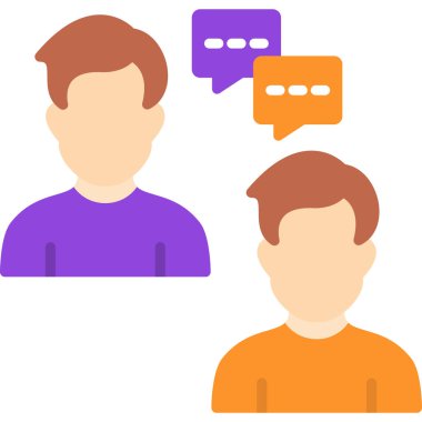 Konuşma baloncukları ikon vektör çizimi