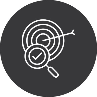 hedef simge vektör illüstrasyonu