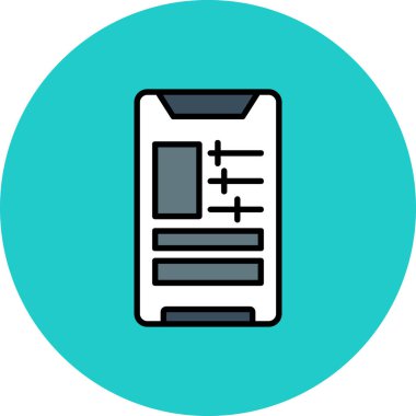 vektör lcd simgesi illüstrasyonu