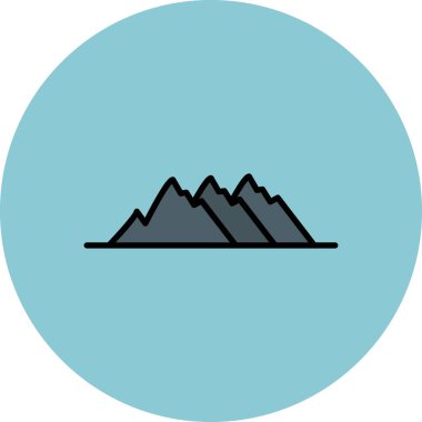 dağ ikonu vektör illüstrasyonu