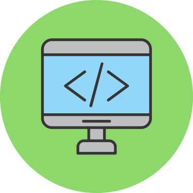 Web tasarım ikonu vektör illüstrasyonu