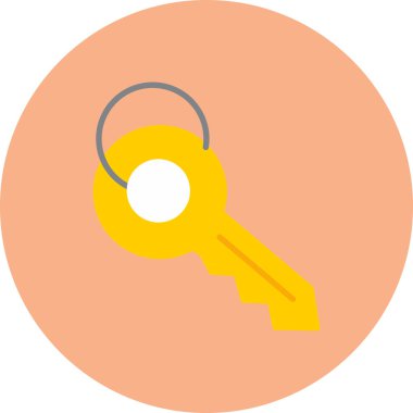 Anahtar simgesi vektör illüstrasyonu