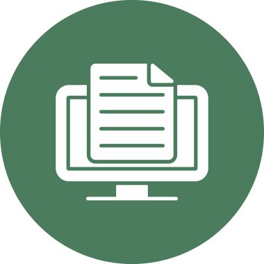 Dosya simgesinin vektör illüstrasyonu