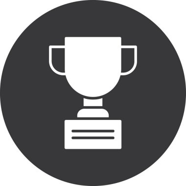 Kupa ödül kupa simgesi katı stil