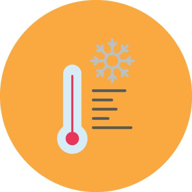 Termometre. Web simgesi basit illüstrasyon