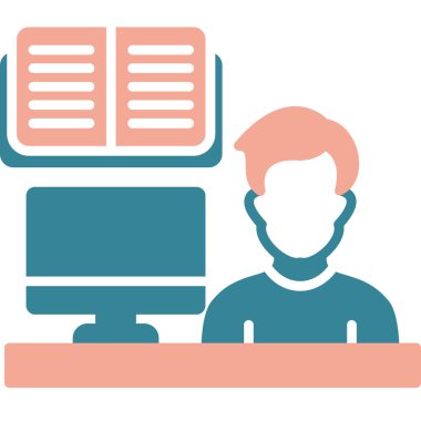 Dizüstü bilgisayarı ve belgeleri olan iş adamı, vektör illüstrasyonu