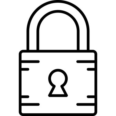 ikon vektör illüstrasyonunu kilitle