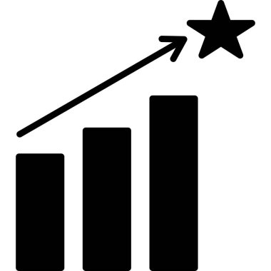 iş grafiği. vektör simgesi.