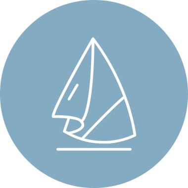 Tekne. Web simgesi basit illüstrasyon