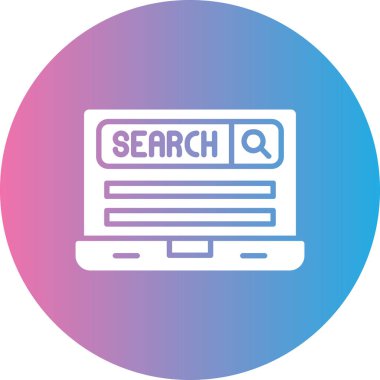 Ara. Web simgesi basit tasarım