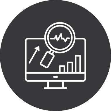 analitik simge vektör illüstrasyonu