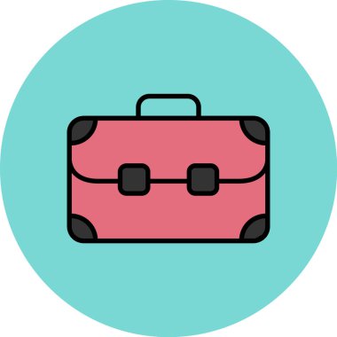 Çanta. Web simgesi basit tasarım