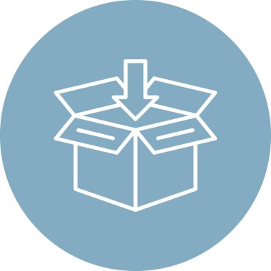 hediye kutusu simgesinin vektör illüstrasyonu