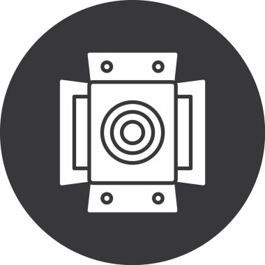 Kamera. Web simgesi basit illüstrasyon