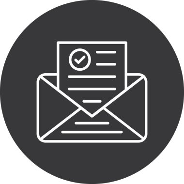 Vektör E- posta simgesi illüstrasyonu