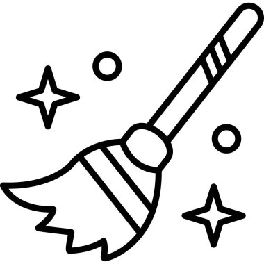 Fırça simgesi vektör illüstrasyonu