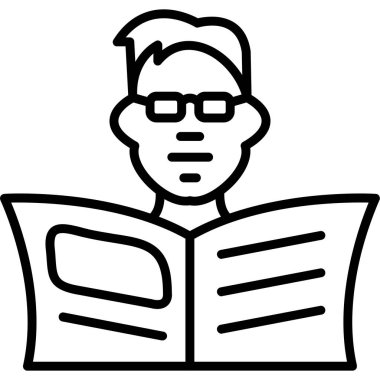 Kitap adam simgesi okunuyor