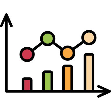 grafik ikonu vektör illüstrasyonu