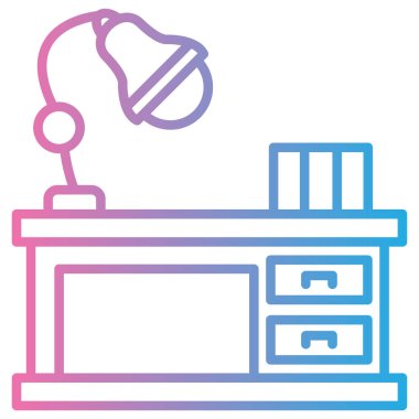 Masa. Web simgesi basit illüstrasyon