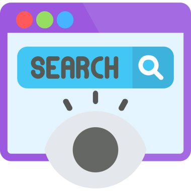 Ara. Web simgesi basit illüstrasyon