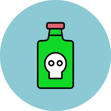 Kişisel ve ticari kullanım için vektör Cadılar Bayramı simgesi.