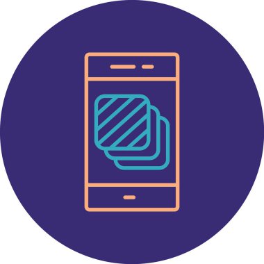 mobil simge vektör illüstrasyonu