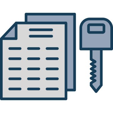 Anahtar. Web simgesi basit illüstrasyon