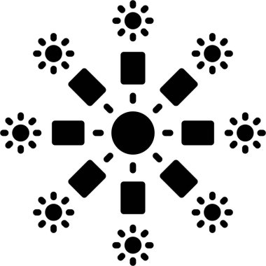 Kar tanesi. Web simgesi basit illüstrasyon