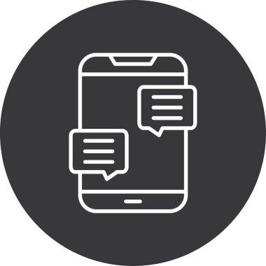 vektör mesaj sohbet simgesi