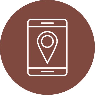 Vektör biçiminde harita işaretleyici simgesi.