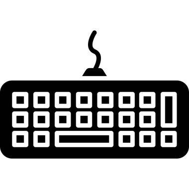 Klavye simgesi vektör illüstrasyonu