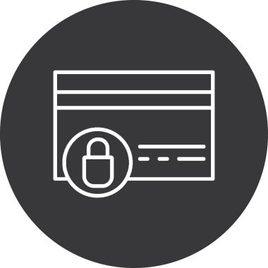 Kredi Kartı. Web simgesi basit illüstrasyon