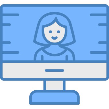 video simgesi vektör illüstrasyonu