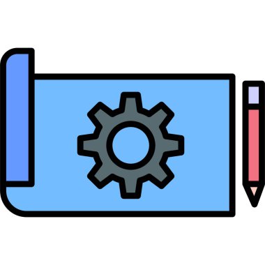 Teçhizat Web simgesi basit illüstrasyon