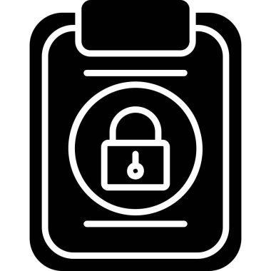 ikon vektör illüstrasyonunu kilitle