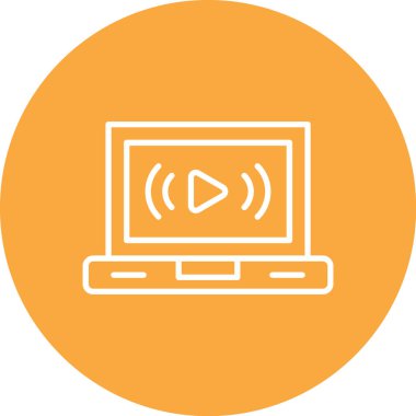 Bilgisayar simgesinin vektör illüstrasyonu