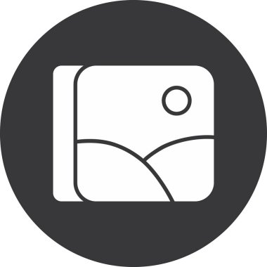 Modern kameranın vektör illüstrasyonu simgeden yoksun