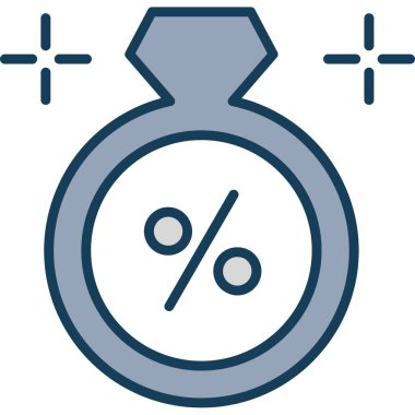 Tek bir simgenin vektör illüstrasyonu