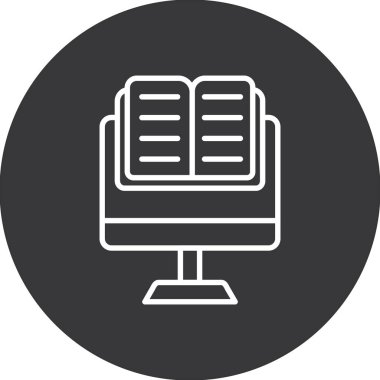 kitap simgesi, vektör illüstrasyonu