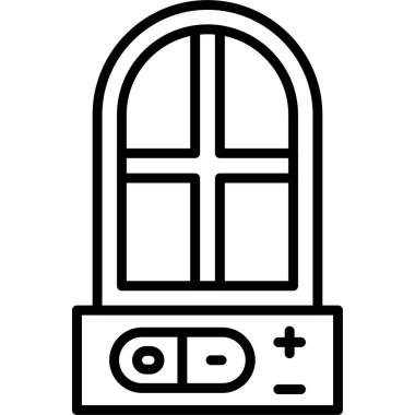 pencere web simgesi, vektör illüstrasyonu