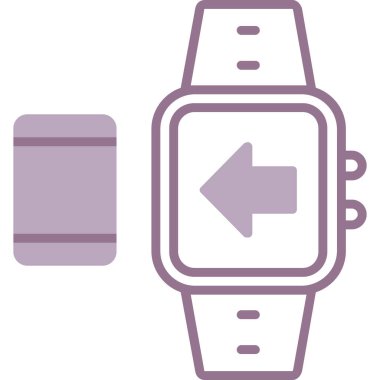 akıllı saat simgesi, modern tasarım illüstrasyonu