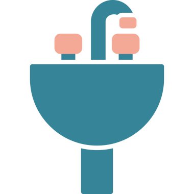 Duş. Web simgesi basit illüstrasyon