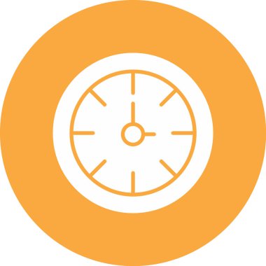 Saat simgesi, vektör illüstrasyonu