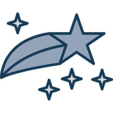 Yıldız simgesinin vektör illüstrasyonu