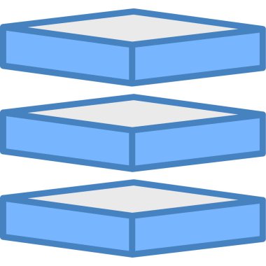 Beyaz, mavi ve beyaz çerçevelerin vektör çizimi