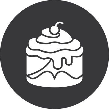 Tatlım. Web simgesi basit illüstrasyon